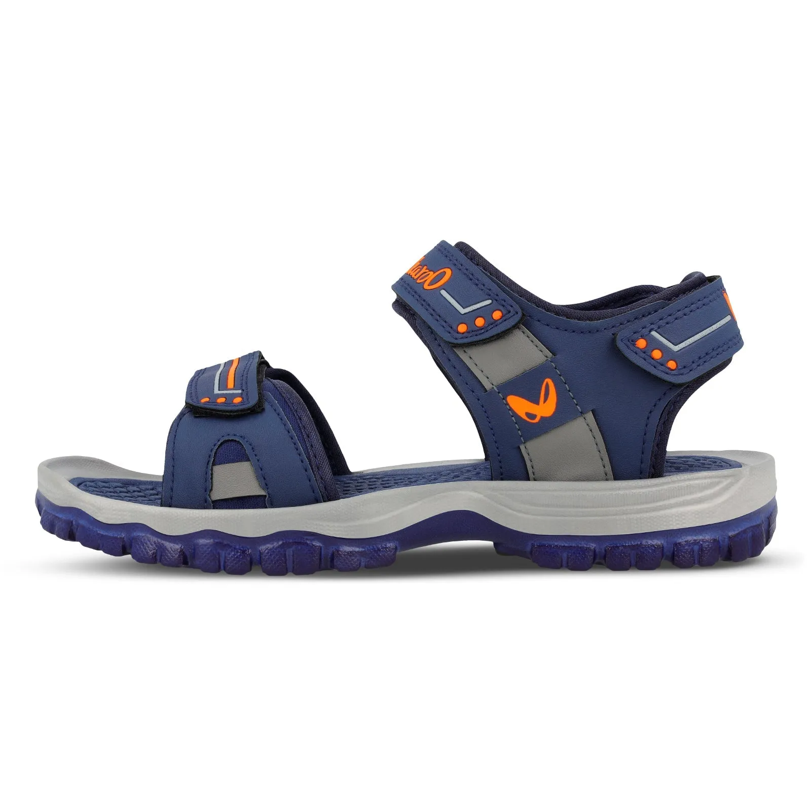 Walkaroo Men Sandal  - WC4420 Navy Blue orange