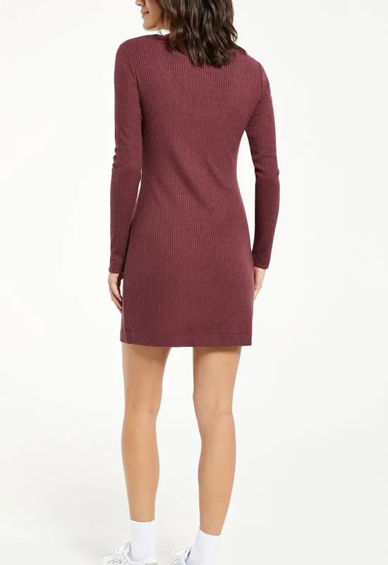 Z Supply - Kylin Rib Mini Dress Crimson